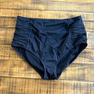 Torrid lattice side swim bottoms - black - 1x